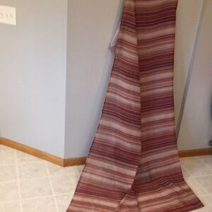 shower curtain one striped print burgundy tan mix colors bathroom ty Pennington